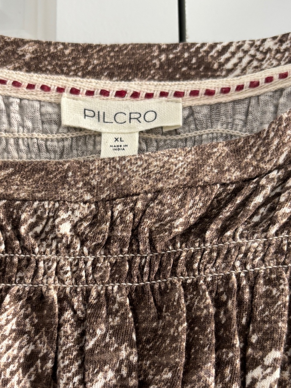 Anthropologie Pilcro Long-Sleeve Smocked Top - Size XL - Picture 6 of 6